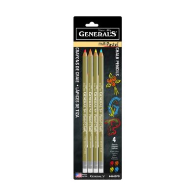 MultiPastel Chalk Pencil Primary Set of 4