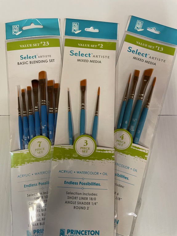 NEW! Princeton Acrylic Watercolor Paint Brushes Lot Of 10